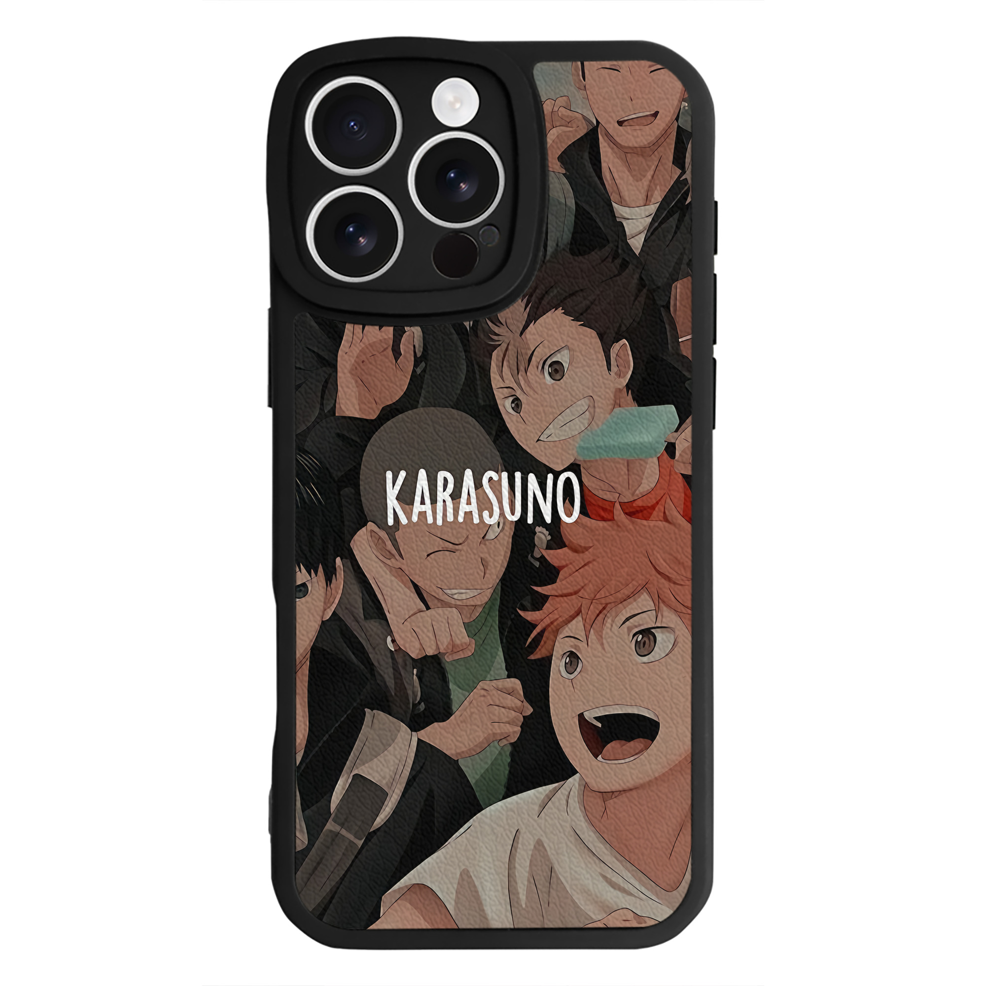 （画像用） ハイキュー!! Haikyu!! 【iPhone 16シリーズ対応】シリコンスマホケース（レザー調） 材質：シリコン